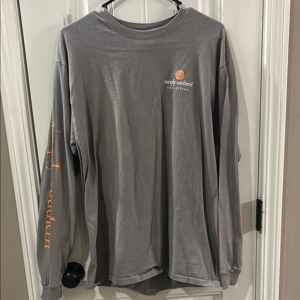 Simply Southern Gray Long Sleeve Shirt